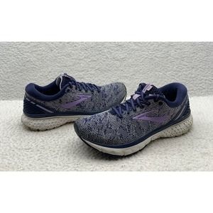 Brooks Ghost 11 Running Shoes Womens 8 Purple Blue Athletic Sneakers No Insoles